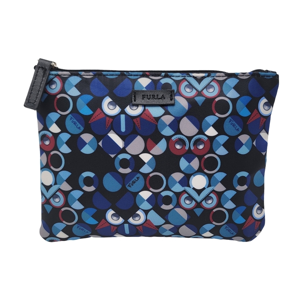 Furla x Eva Air Geometric Owl Travel Pouch Toiletry Cosmetic Bag ﻿